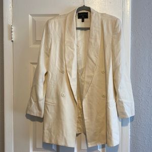 Express oversized ivory blazer